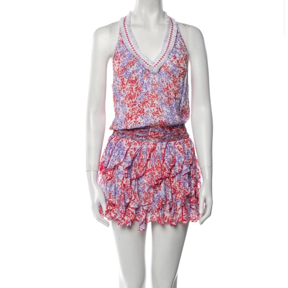 Poupette St. Barth Ruffle mini dress